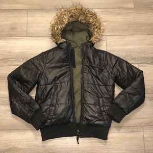 Garage 2 in 1 reversible winter bomber jacket